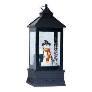 Universal Studios Harry Potter Hogsmeade Snowman Lantern Shaped Water Globe